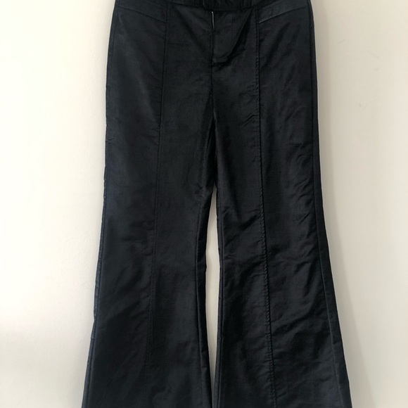 Free People extra wide legged velvet pants, black, NWT - Picture 7 of 8